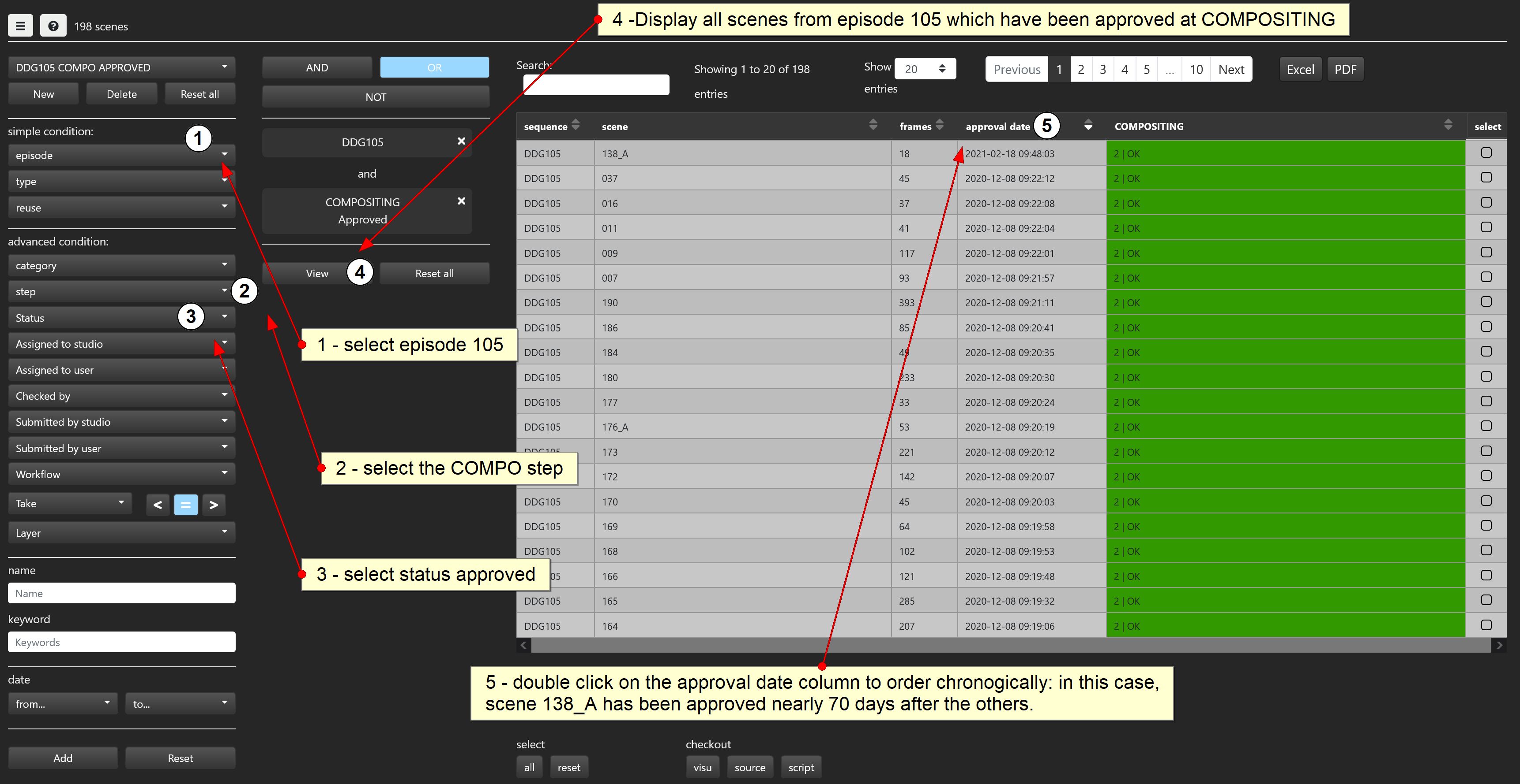 SPI production report editor