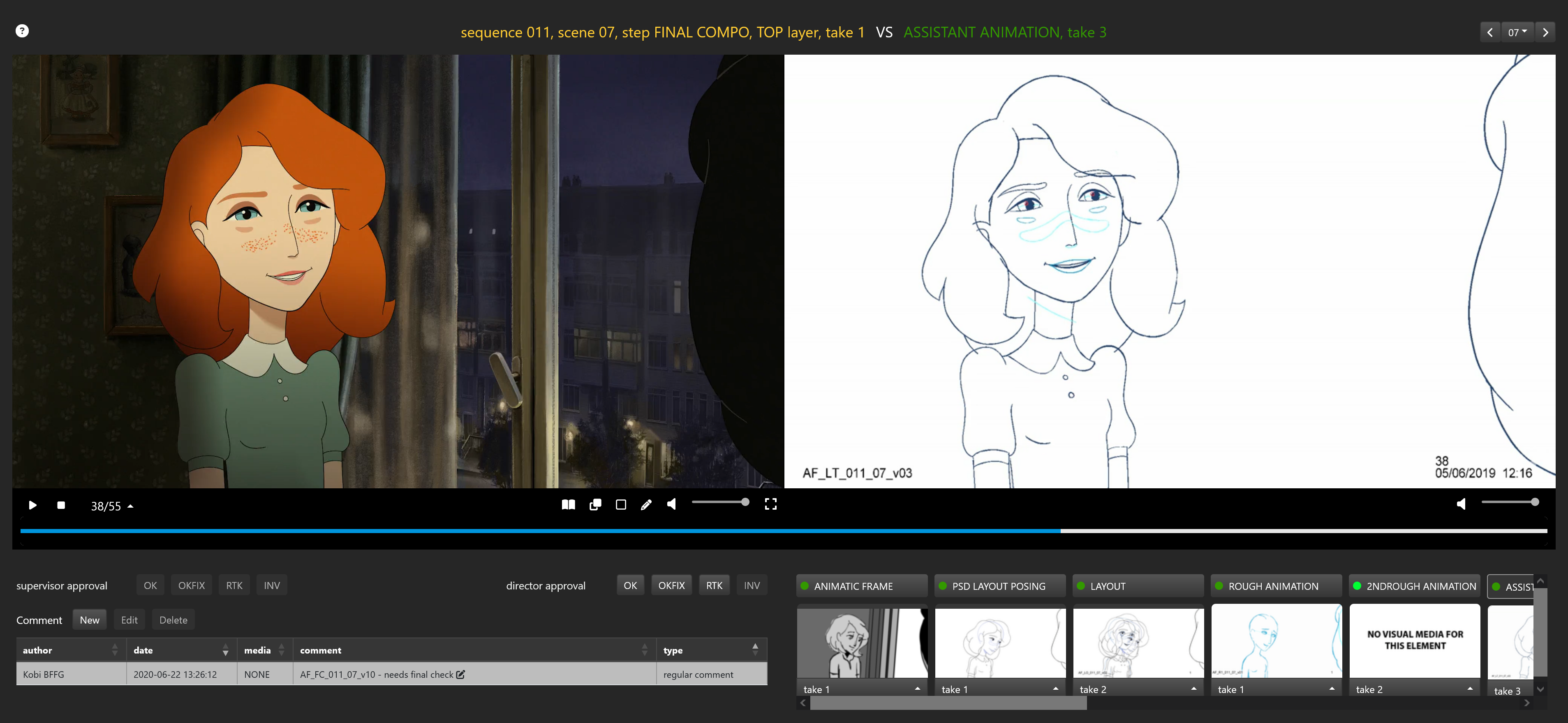 SPI side by side video comparison